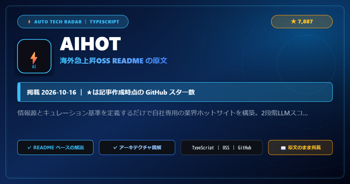 AIHOT - README の要点（原文）