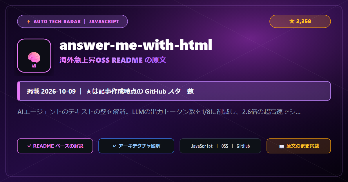 answer-me-with-html - README の要点（原文）