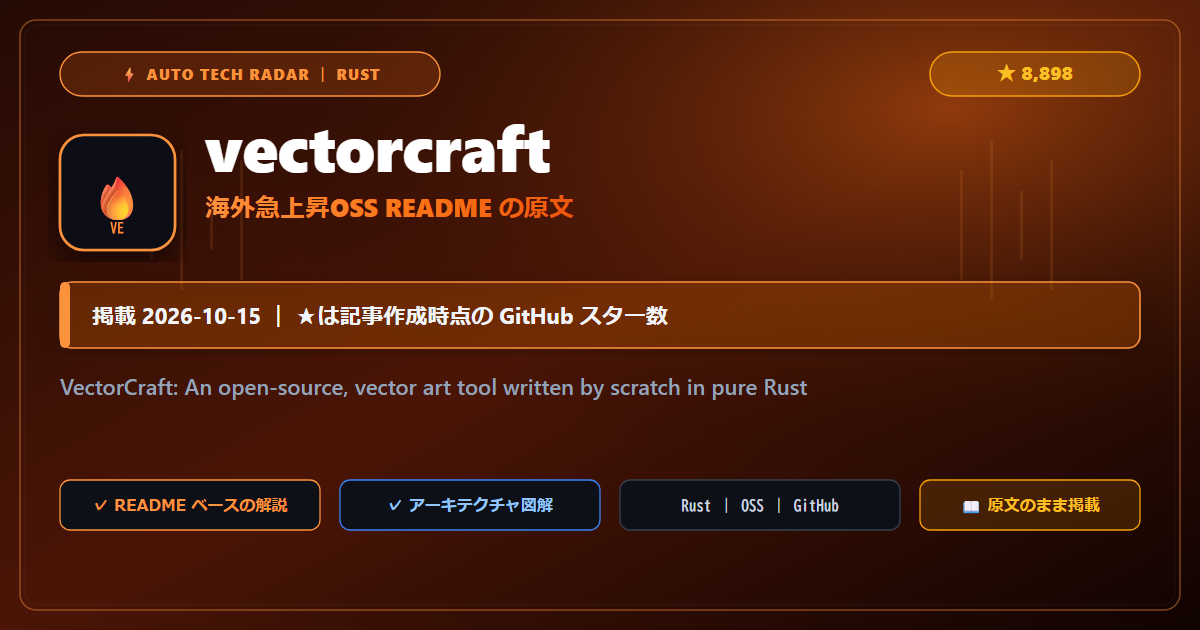 vectorcraft - README の要点（原文）